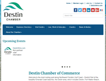 Tablet Screenshot of destinchamber.com